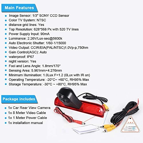 Reversing Camera - Night vision 628 x 586 pixels