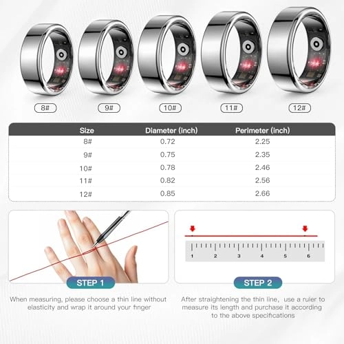 Smart Ring - Heart Rate Blood Oxygen Sleep