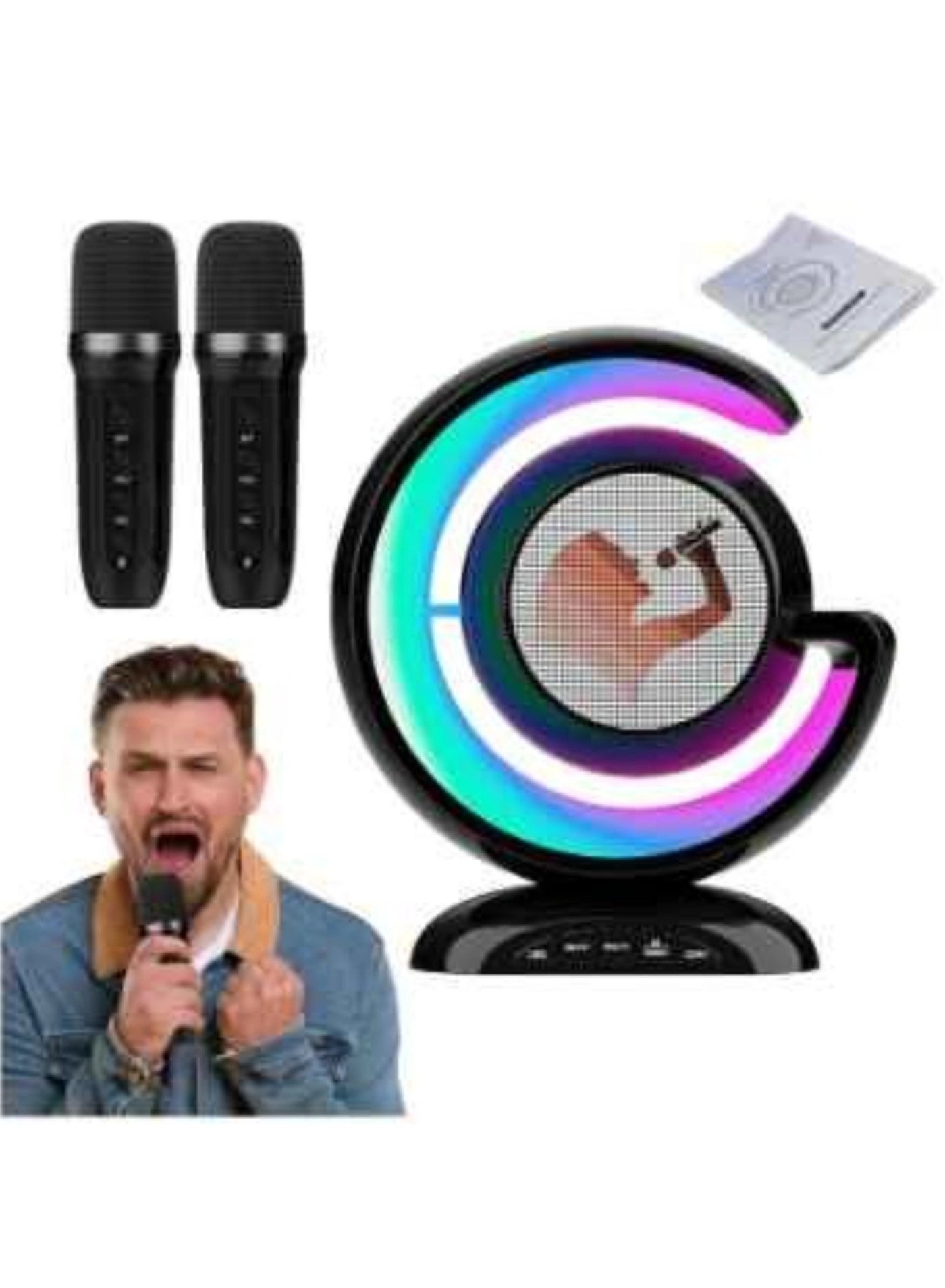 110 Karaoke Machine - two wireless microphones