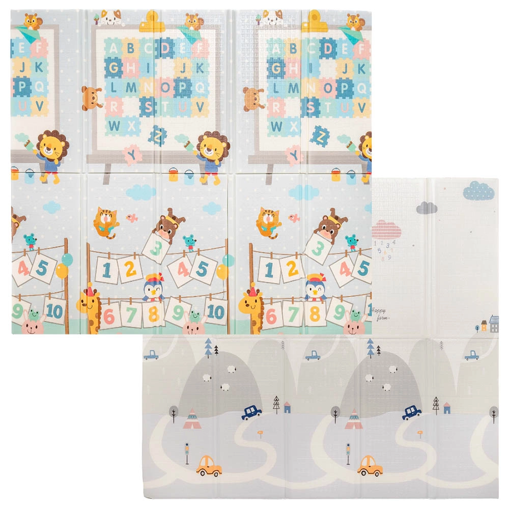 Baby Reversible & Foldable Playmat - Suitable for 0 months & above