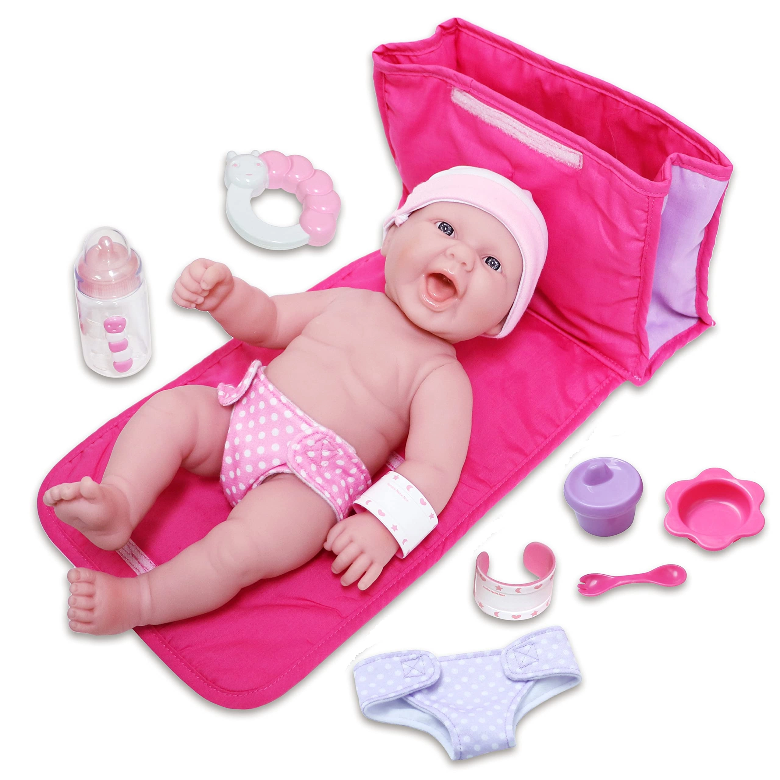 JC Toys La Newborn Baby Doll Gift Set - 10 Piece 13 inches Ages 2+