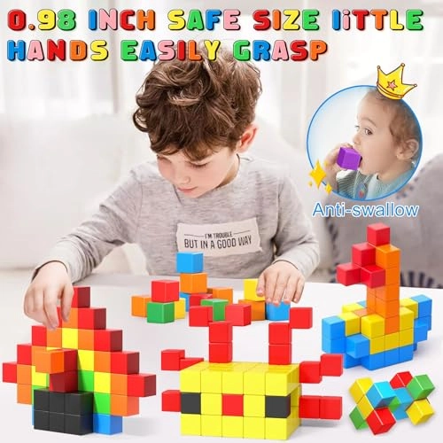 Magnetic Building Blocks - 64 pcs