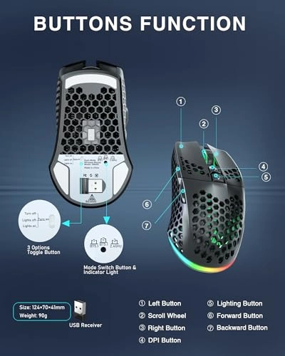 SM600 Gaming Mouse - Bluetooth