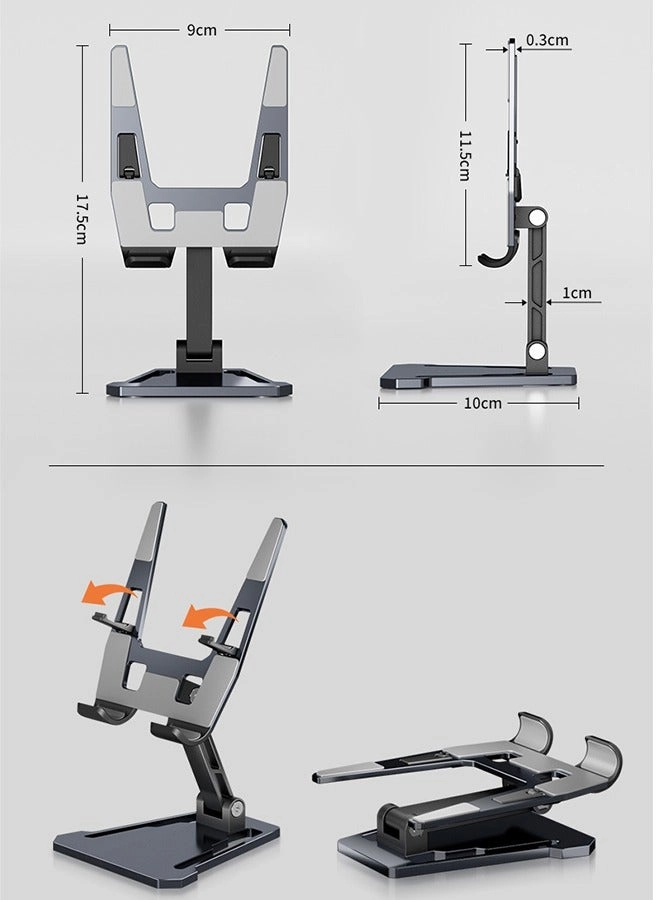 Phone/Tablet Stand - Cooling Aluminum Foldable