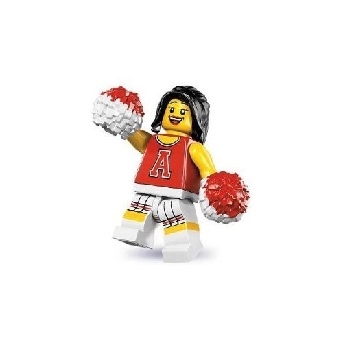 LEGO Cheerleader Mini Figure - Red Cheerleader 1 pcs