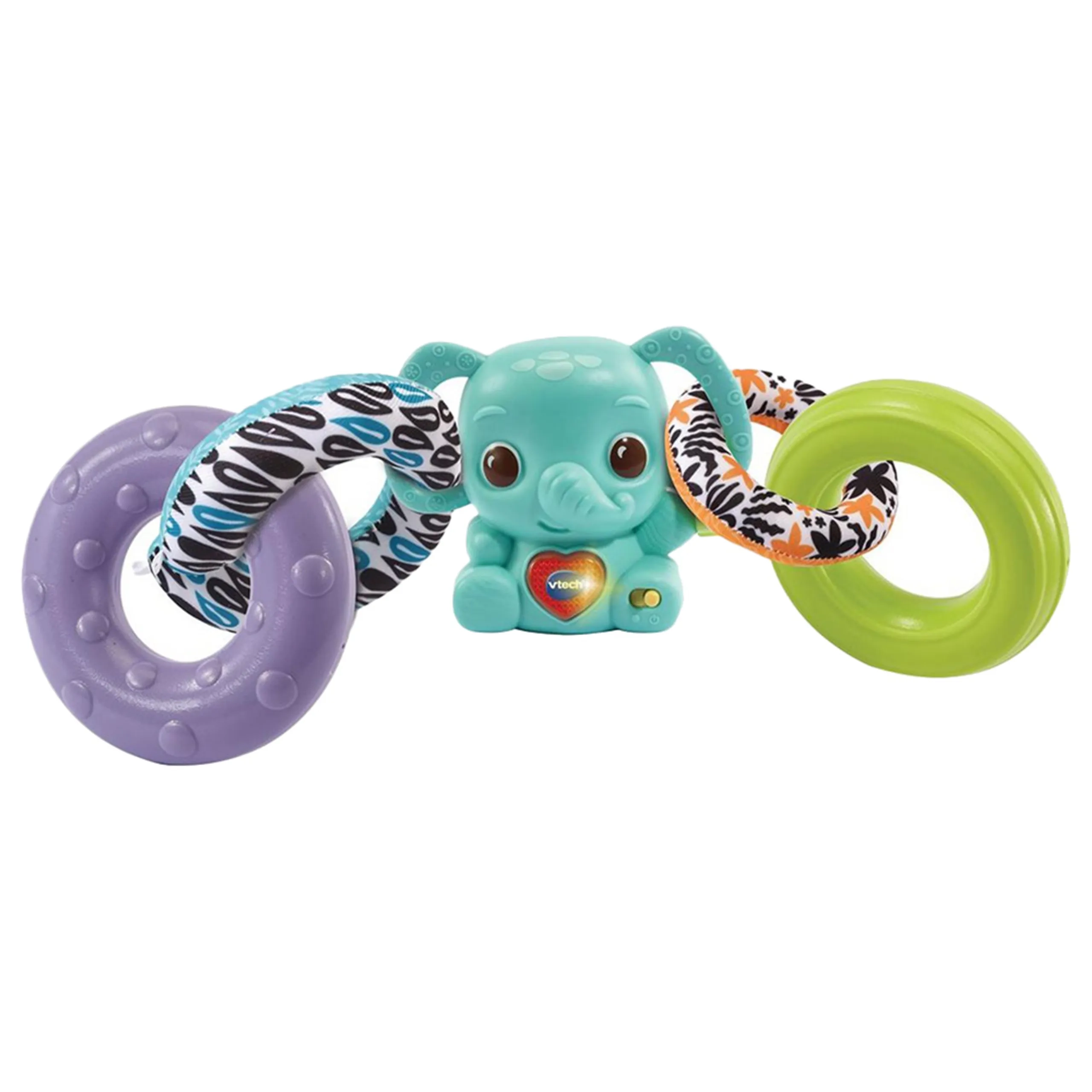 Stack, Rattle & Link Elephant - 3-36 Months Plant-based plastics