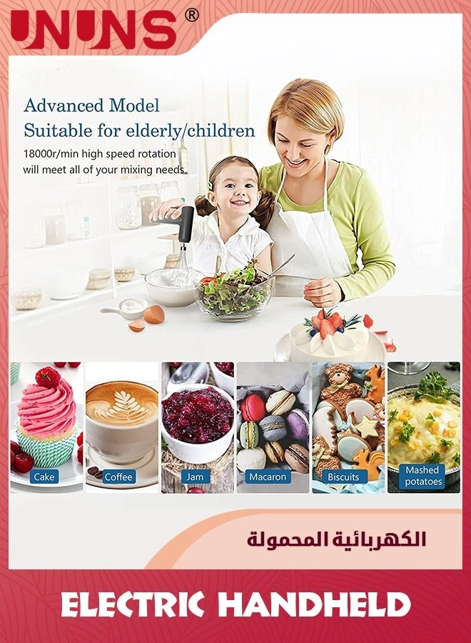 Hand Mixer - Cordless USB Rechargeable 3-speed