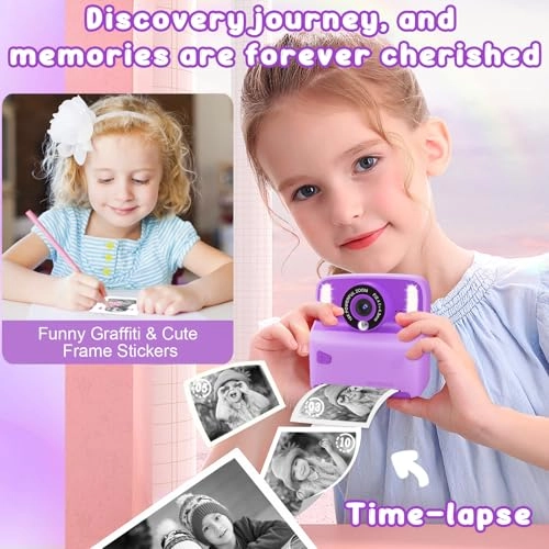 Instant Print Camera for Kids