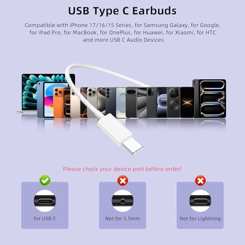 USB C Open-Ear Headphones Wired Headphone