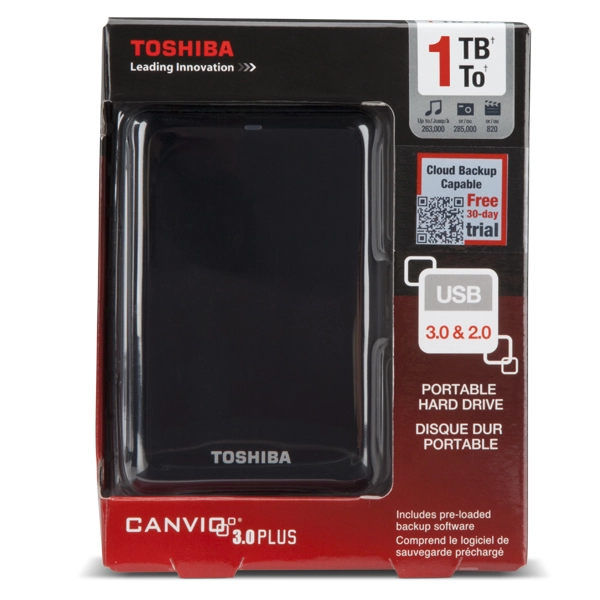 USB 3.0 External Hard Disk Drive - 1 TB HDD