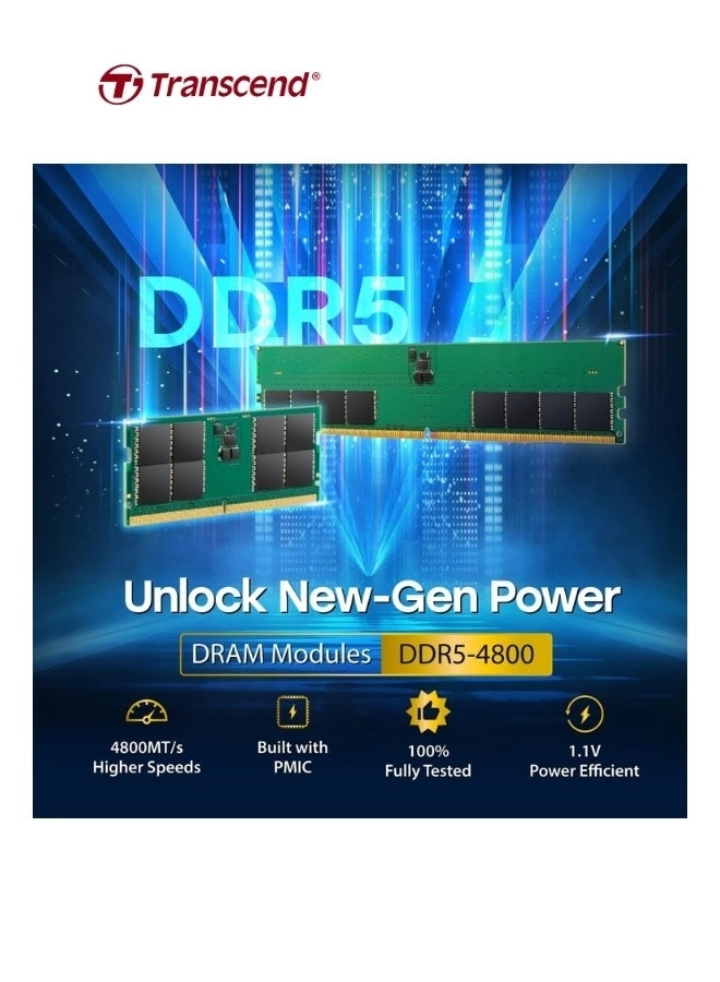 DDR5-4800 Unbuffered SO-DIMM