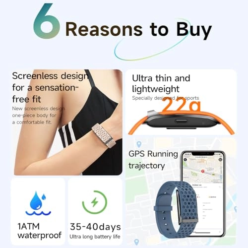 Screenless Fitness Tracker Band