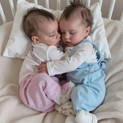 Reborn Baby Doll - 18 inch Silicone Boy and Girl Ages 3+ Bundle