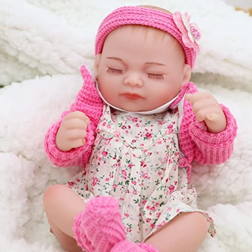 Reborn Baby Doll - 10 inch Silicone Girl Ages 3+ Gift Set