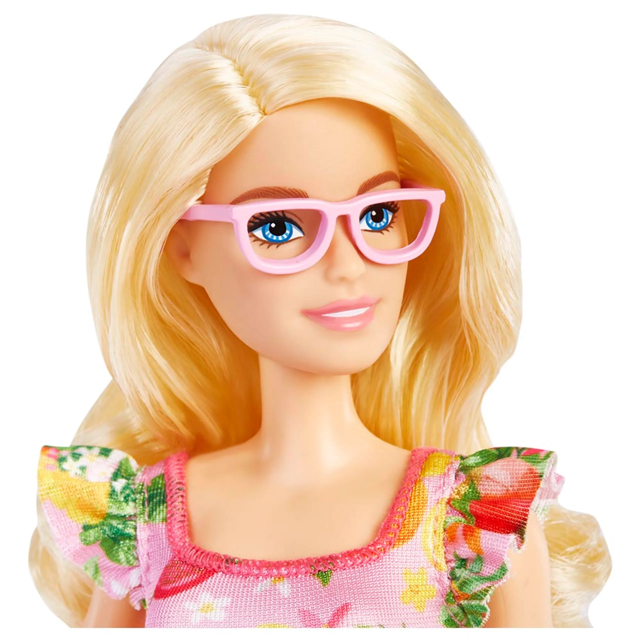 Barbie Fashionistas - blonde Fruit Print Dress Ages 3+