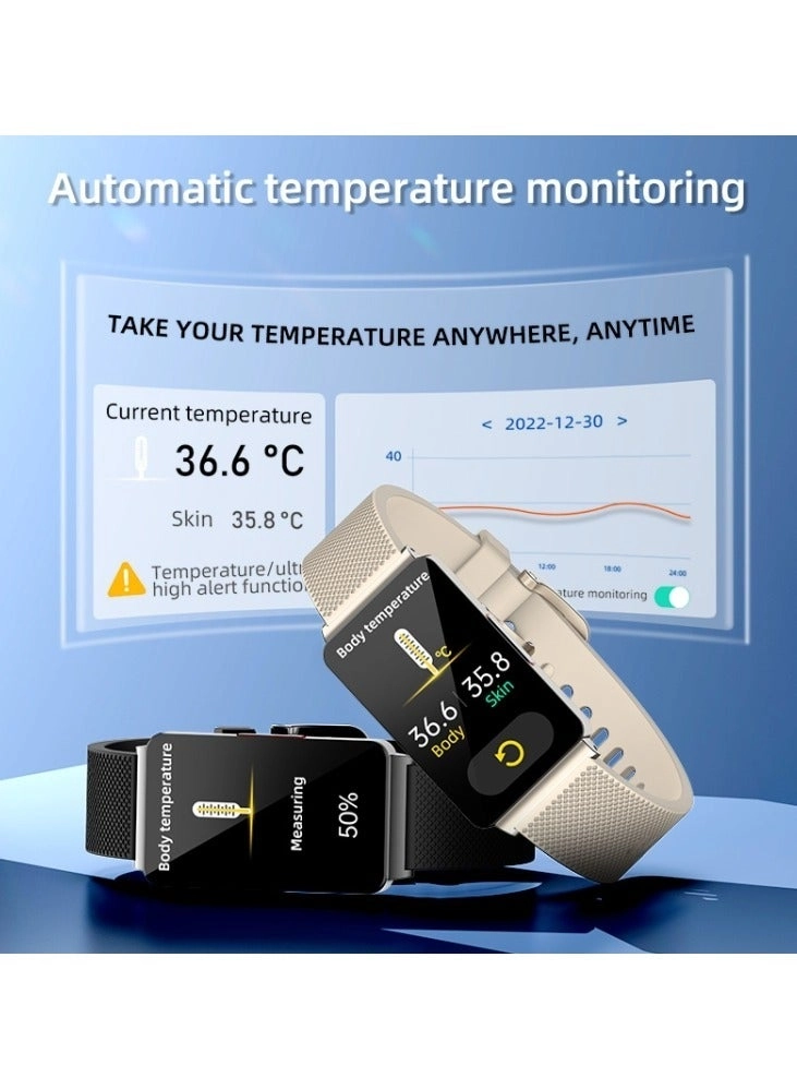 Glucose Monitoring Smart Watch - ECG Bluetooth Call SpO2