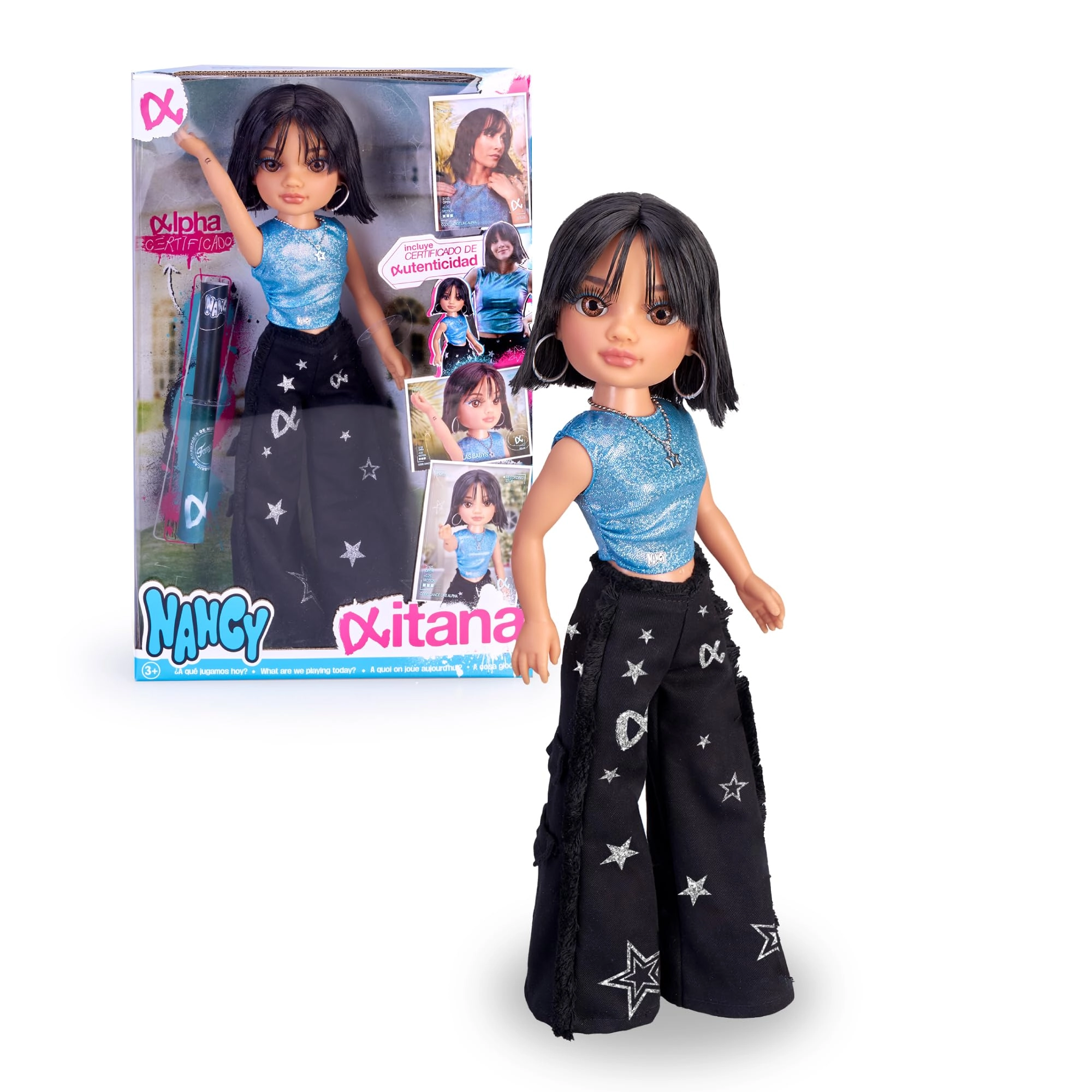 Nancy Aitana Doll - 43 cm Short Brown Hair Ages 3+