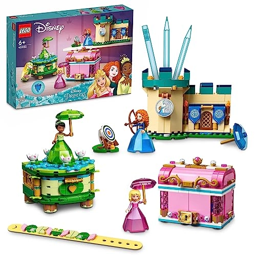 Disney Princess Aurora, Merida & Tiana’s Enchanted Creations (43203) - 558-piece Diamond Dress Set