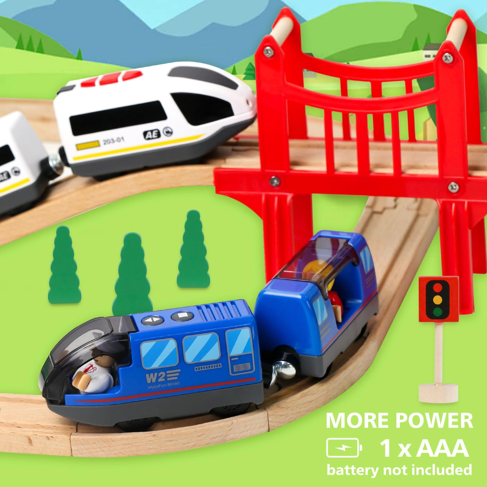 Electric Train Set - HO scale 1.0 pcs