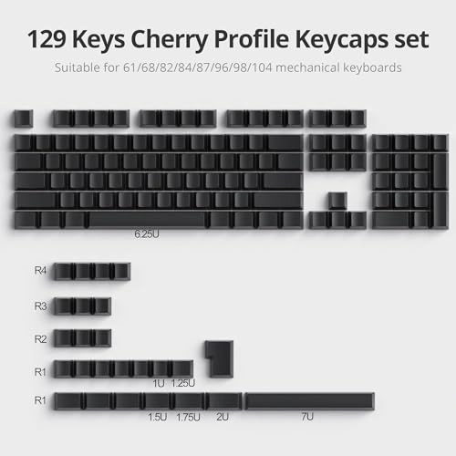 Cherry Profile Keycaps - QWERTY USB