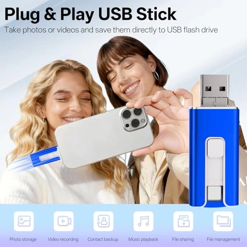 USB Stick - USB 3.0 Lightning Micro USB USB-C 256GB
