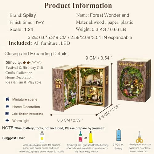 DIY Miniature Dollhouse Kit - 124 scale