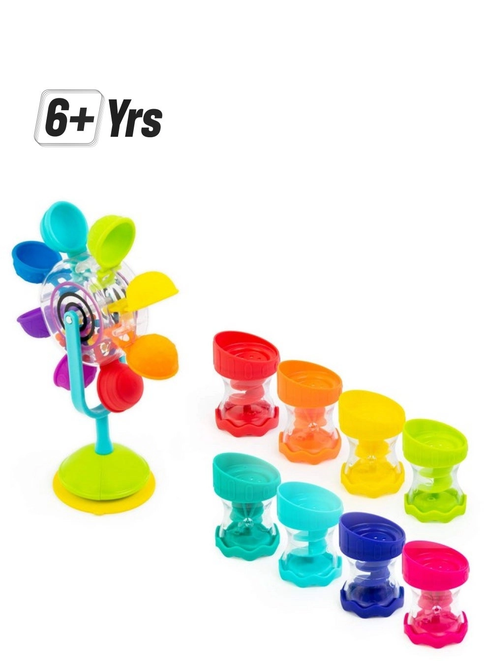 Sassy Whirling Wheel Waterfall & Rain Barrel Connecting Tubes - 9Piece Ages 6+ Months