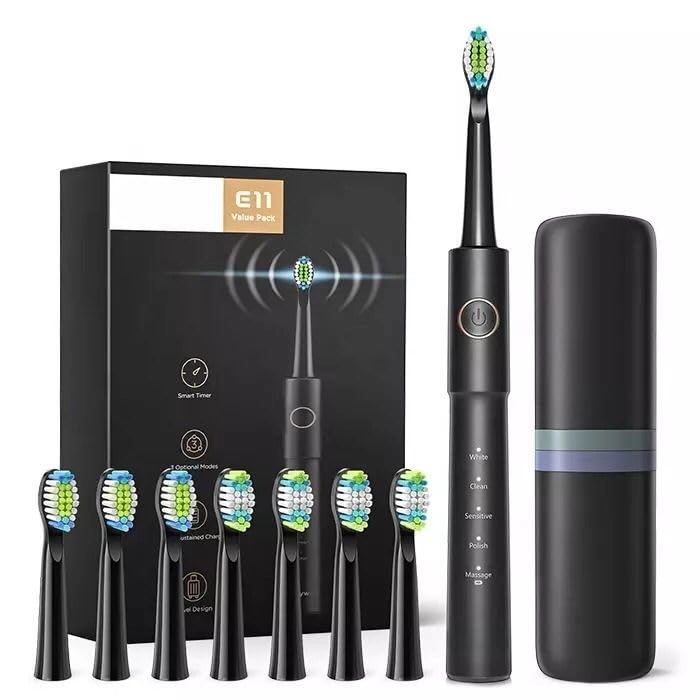 Generic E11 - Sonic 8 Brush Heads 3 Modes