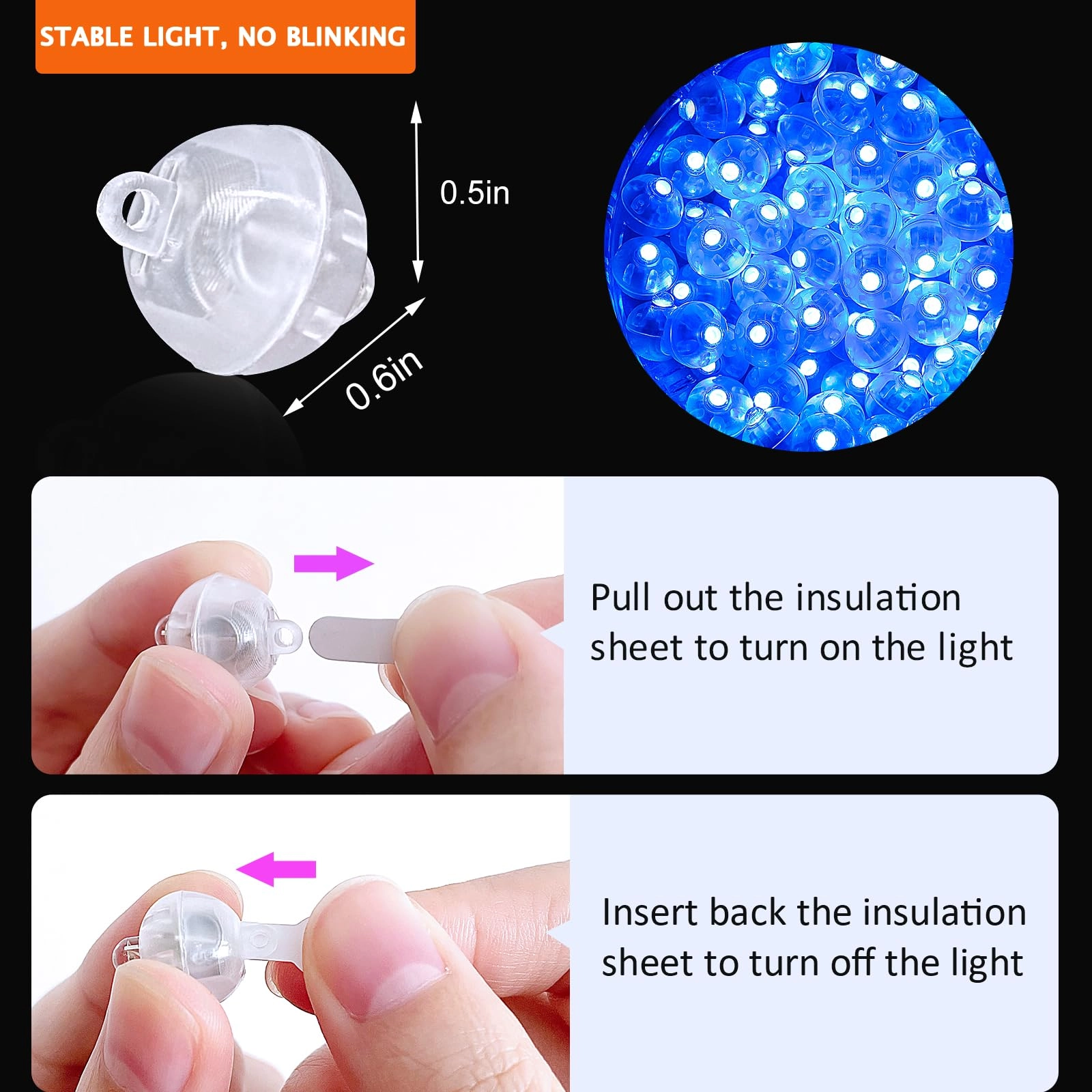 Mini Led Lights - 100PCs Party