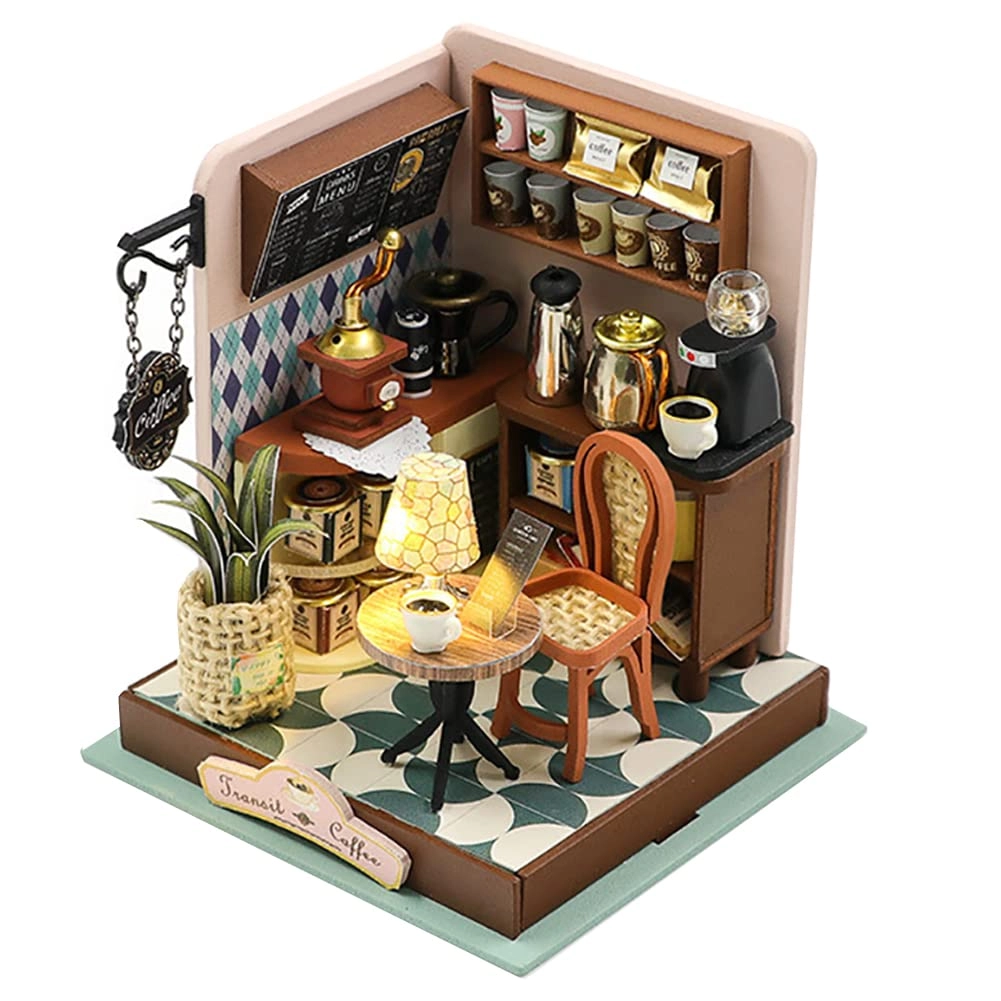 3D Wooden Puzzle Bookshelf Insert - Library of Books 1:24