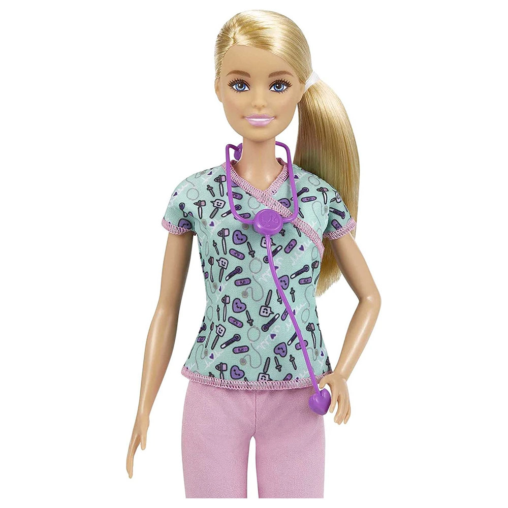 Barbie Nurse - 12-in Plastic Ages 3+