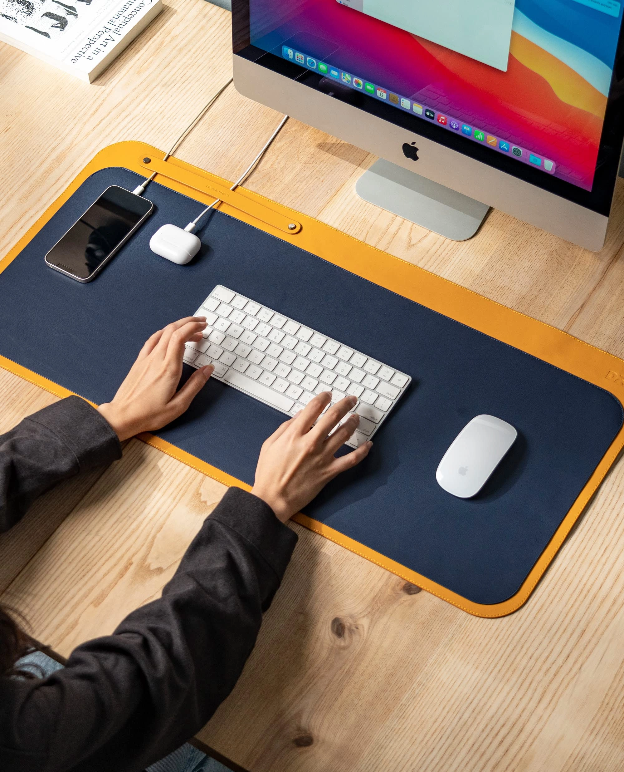 FIRKI WHOLESALE PRIVATE LIMITED,Block-A, Property No-12/1, Industrial Colony,Infocity,Sector-34,Gurgaon, Gurgaon, Haryana, India 122004 Dart Faux Leather Office Mouse Pad - 81x39 cm
