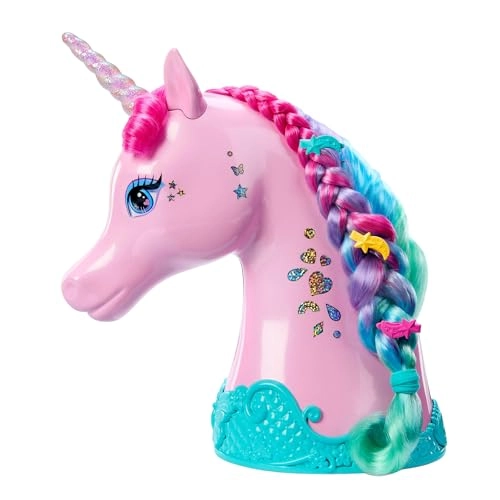 Unicorn Styling Head - 10 Styling Accessories Shimmer Stickers Ages 3+
