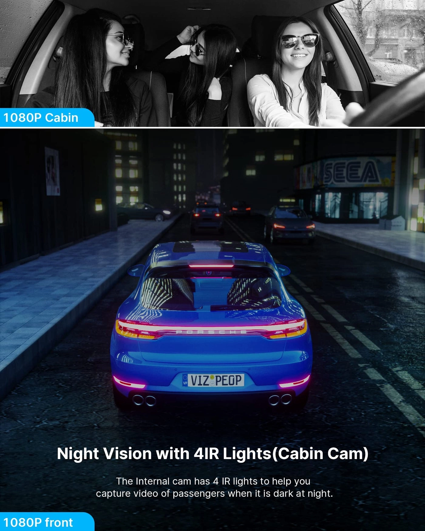 Dual Dash Cam - 1080P