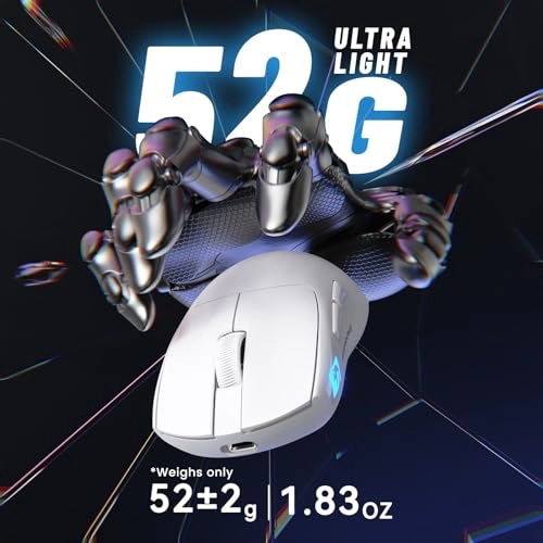 M4 Superlight Gaming Mouse - 2.4G/Bluetooth/Wired