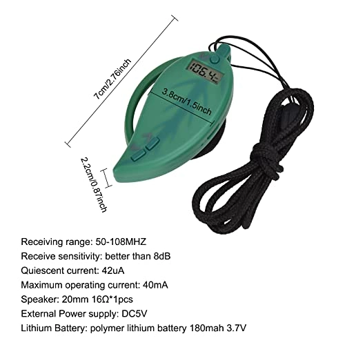 Ear-mounted FM Radio - Wireless Over-Ear Stereo