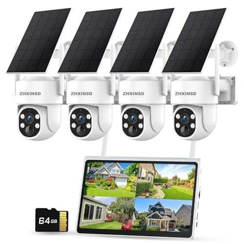 Solar Powered Security Camera System 2K