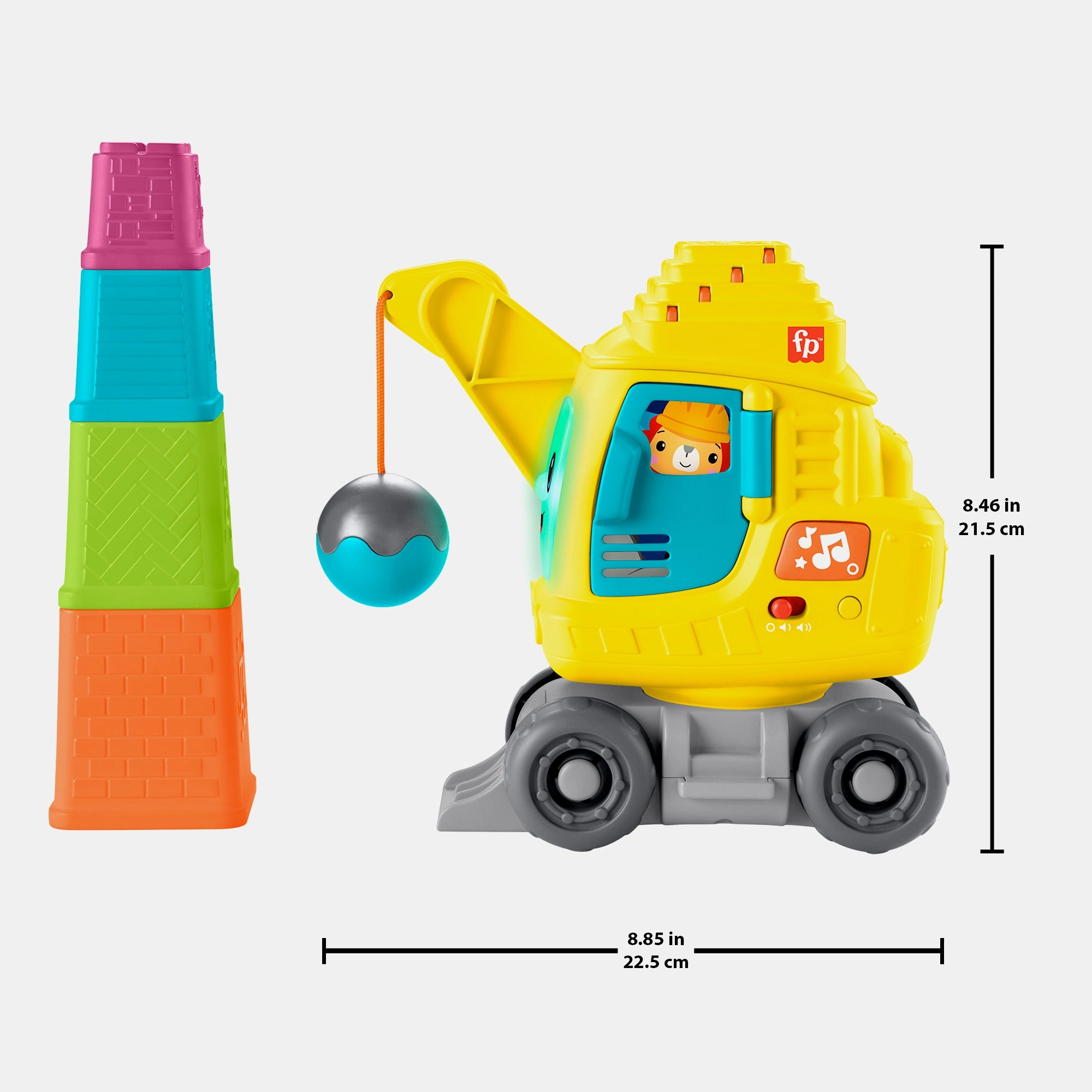 Count & Stack Crane - 0+ 5 pieces
