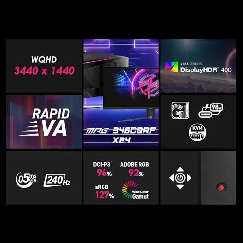 MPG 346CQRF X24 - 3440 x 1440 34-inch