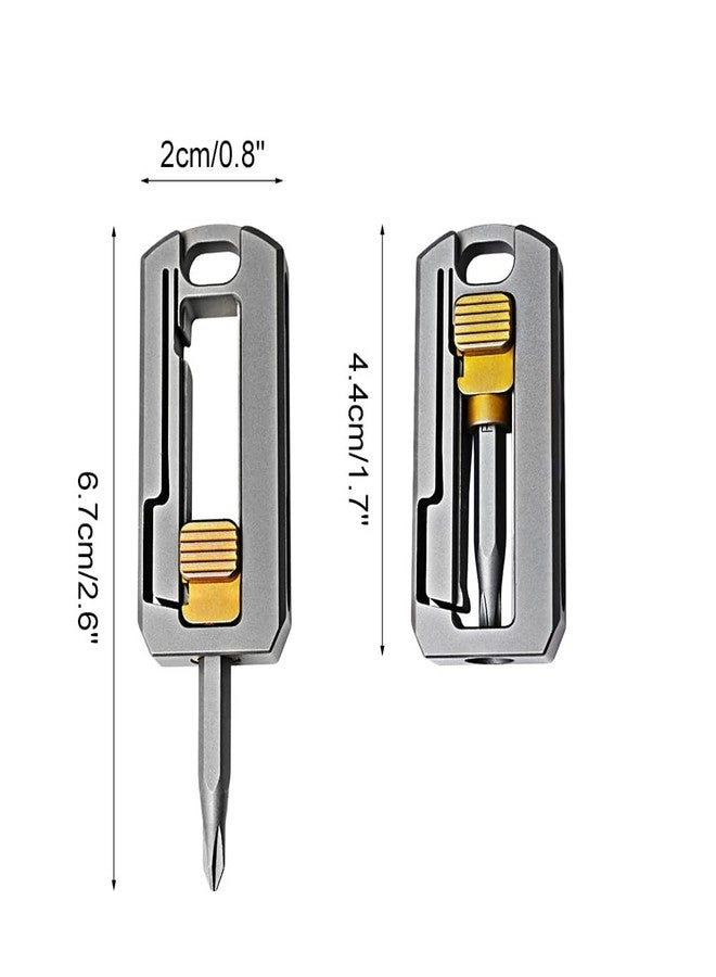 Magnetic Titanium Slotted and Phillips Screwdriver