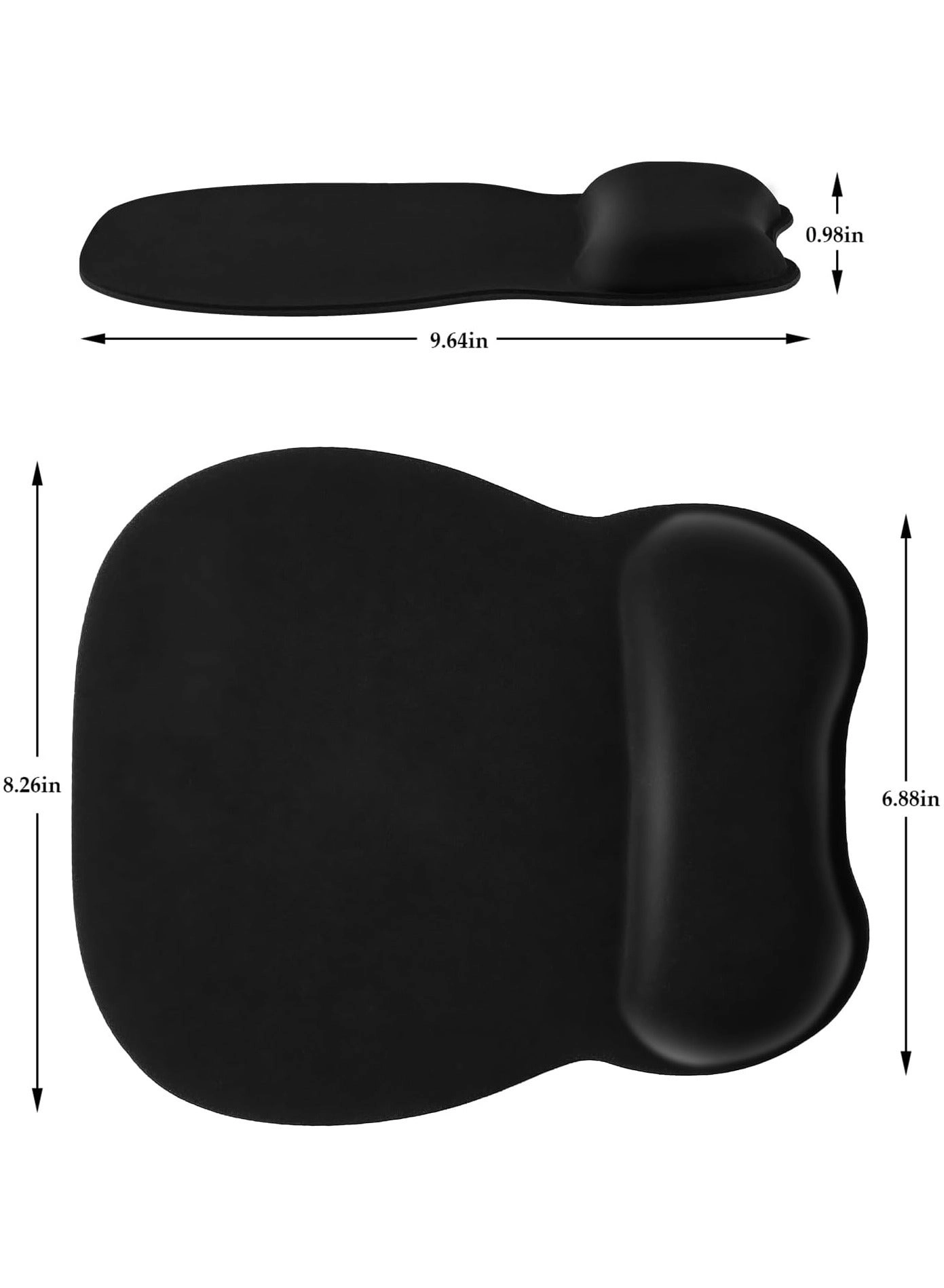 Lycra Ergonomic Mouse Pad - 23.8x20.57 cm