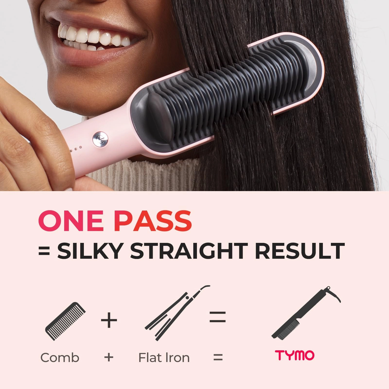 Ring Hair Straightener Brush