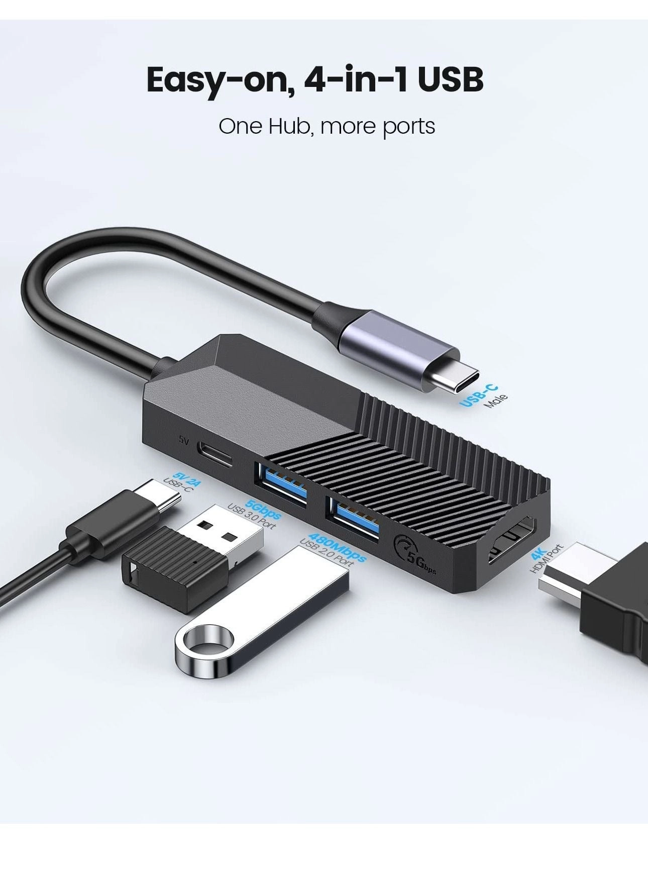 USB C to HDMI Adapter - USB 3.1 4K UHD 3840×2160@30Hz