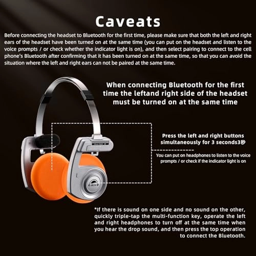 Classic Retro Wireless Headphone