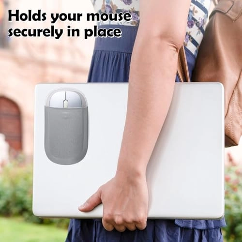 Stick-On Laptop Mouse Holder