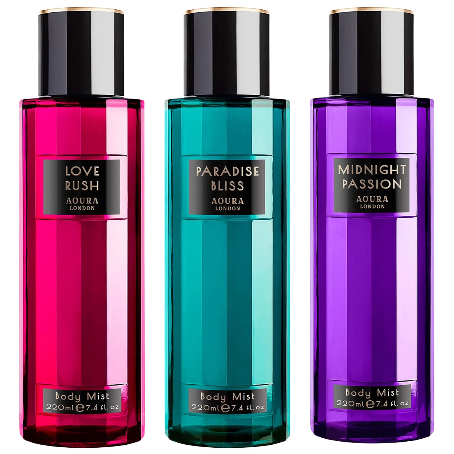 Incos Ltd Midnight Passion - 220ml + Love Rush - 220ml + Paradise Bliss - 220ml
