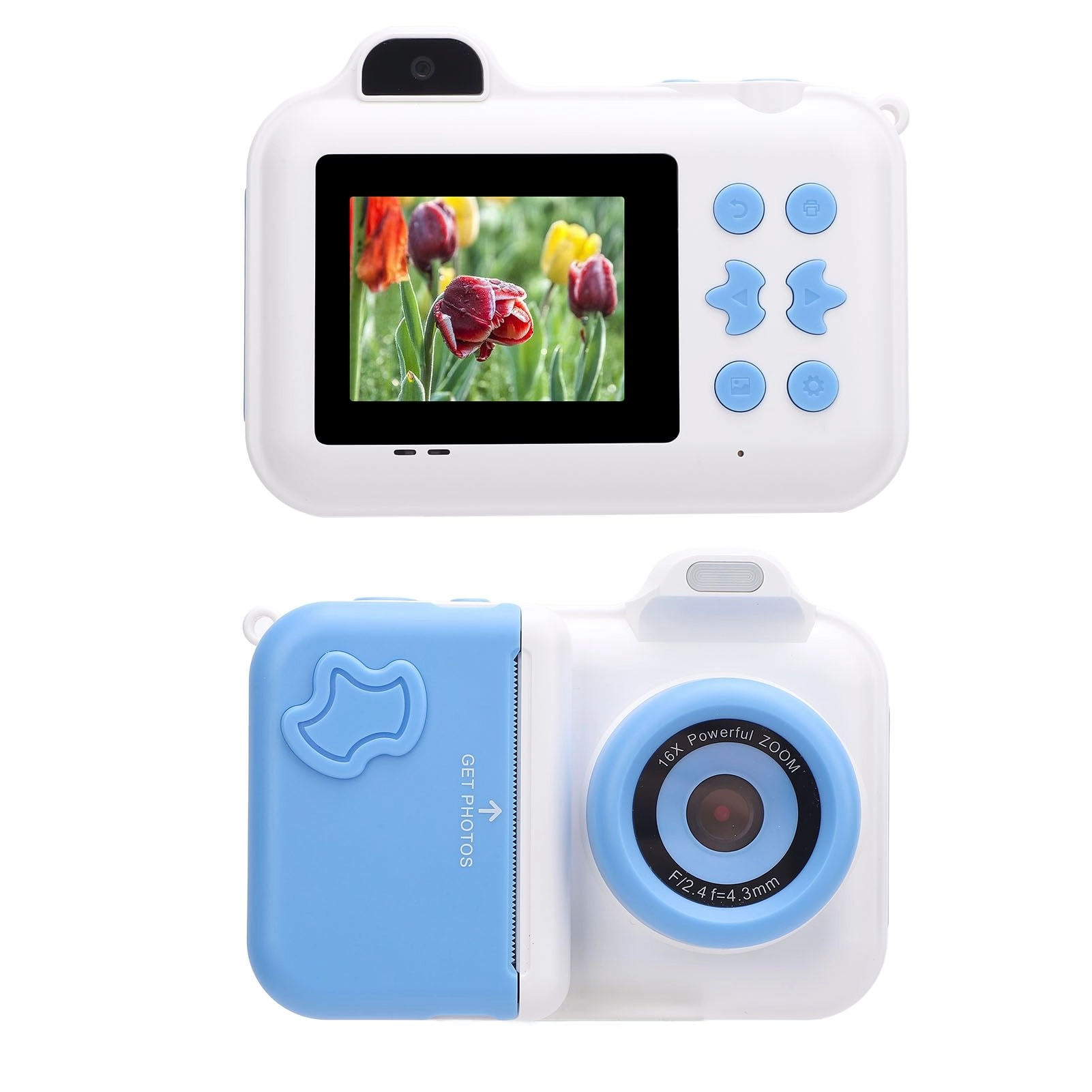 SIXRUN Print Camera - 2.4inch IPS HD 1MP 32GB