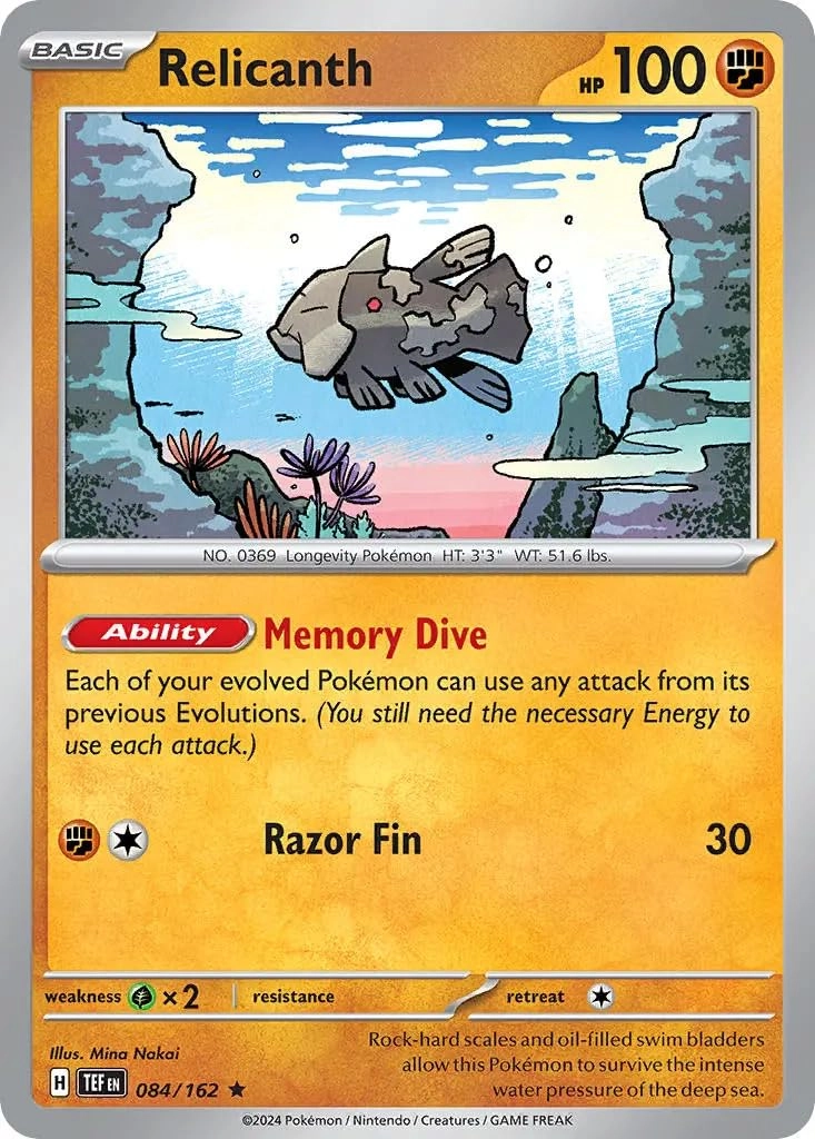 Pokémon Pokemon Relicanth 084/162