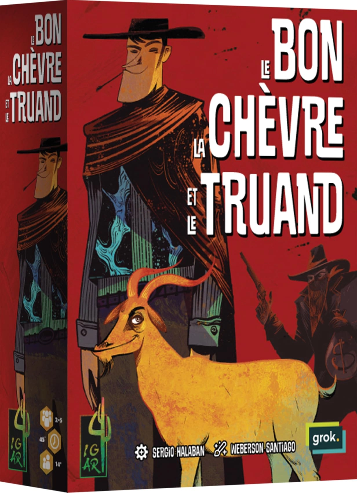 Asmodee Le Bon La Chevre et Le Truand - Card and Bluff Game (French)