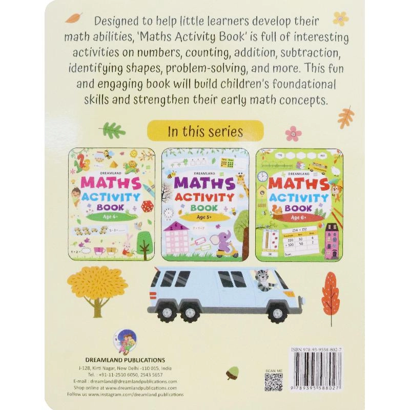 Maths Activity Book - Age 4+